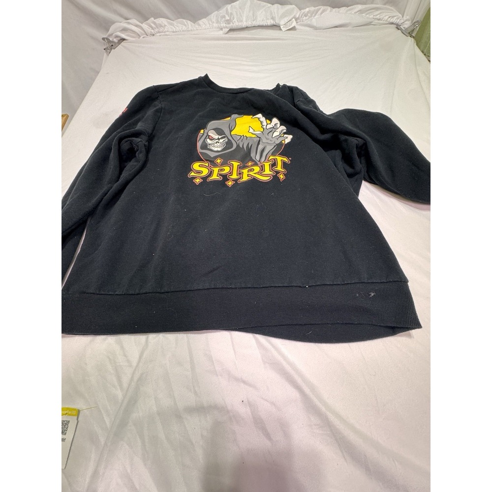 spirit halloween sweatshirt so Much Fun It's Scary Size Large Long Sleeve Blck